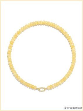 Boho Beaded Choker Necklace Natural Stone Handmade Jewelry for Women